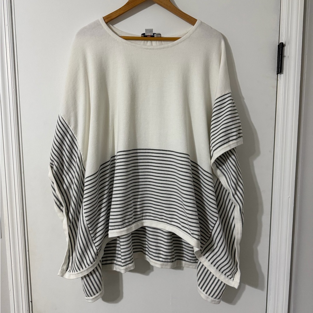 Vineyard Vines Poncho Sweater Marshmallow M/L